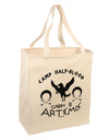 Camp Half Blood Cabin 8 Artemis Large Grocery Tote Bag by TooLoud-Grocery Tote-TooLoud-Natural-Large-Davson Sales