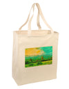 Mountain Sunset Watercolor Large Grocery Tote Bag-Grocery Tote-TooLoud-Natural-Large-Davson Sales