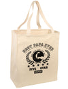 Best Papa Ever Collegiate Large Grocery Tote Bag-Grocery Tote-TooLoud-Natural-Large-Davson Sales