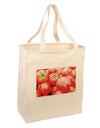 Watercolor Tomatoes Large Grocery Tote Bag-Grocery Tote-TooLoud-Natural-Large-Davson Sales