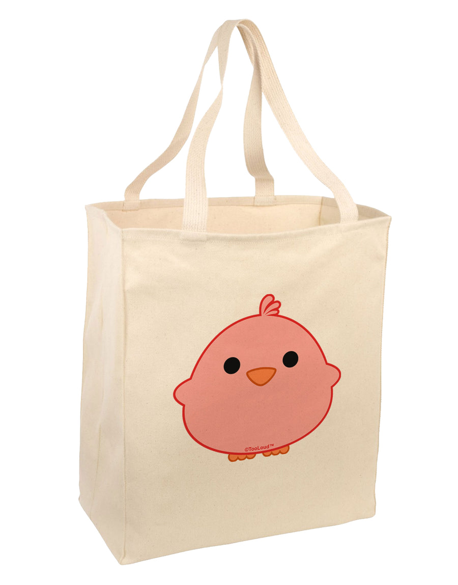 Cute Little Chick - Red Large Grocery Tote Bag by TooLoud-Grocery Tote-TooLoud-Natural-Large-Davson Sales