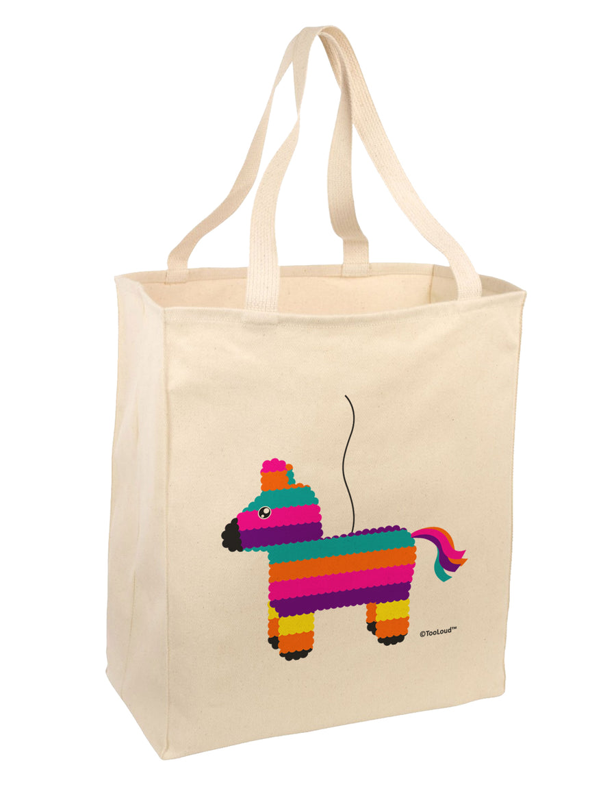 Colorful Hanging Pinata Design Large Grocery Tote Bag by TooLoud-Grocery Tote-TooLoud-Natural-Large-Davson Sales