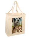 Colorado Bridge Text Large Grocery Tote Bag-Grocery Tote-TooLoud-Natural-Large-Davson Sales