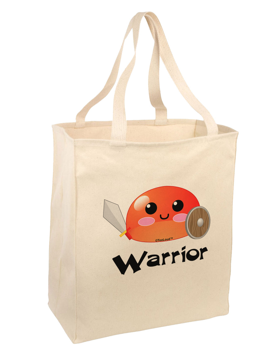 Cute RPG Slime - Warrior Large Grocery Tote Bag by TooLoud-Grocery Tote-TooLoud-Natural-Large-Davson Sales