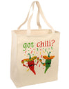 Got Chili Large Grocery Tote Bag-Grocery Tote-TooLoud-Natural-Large-Davson Sales