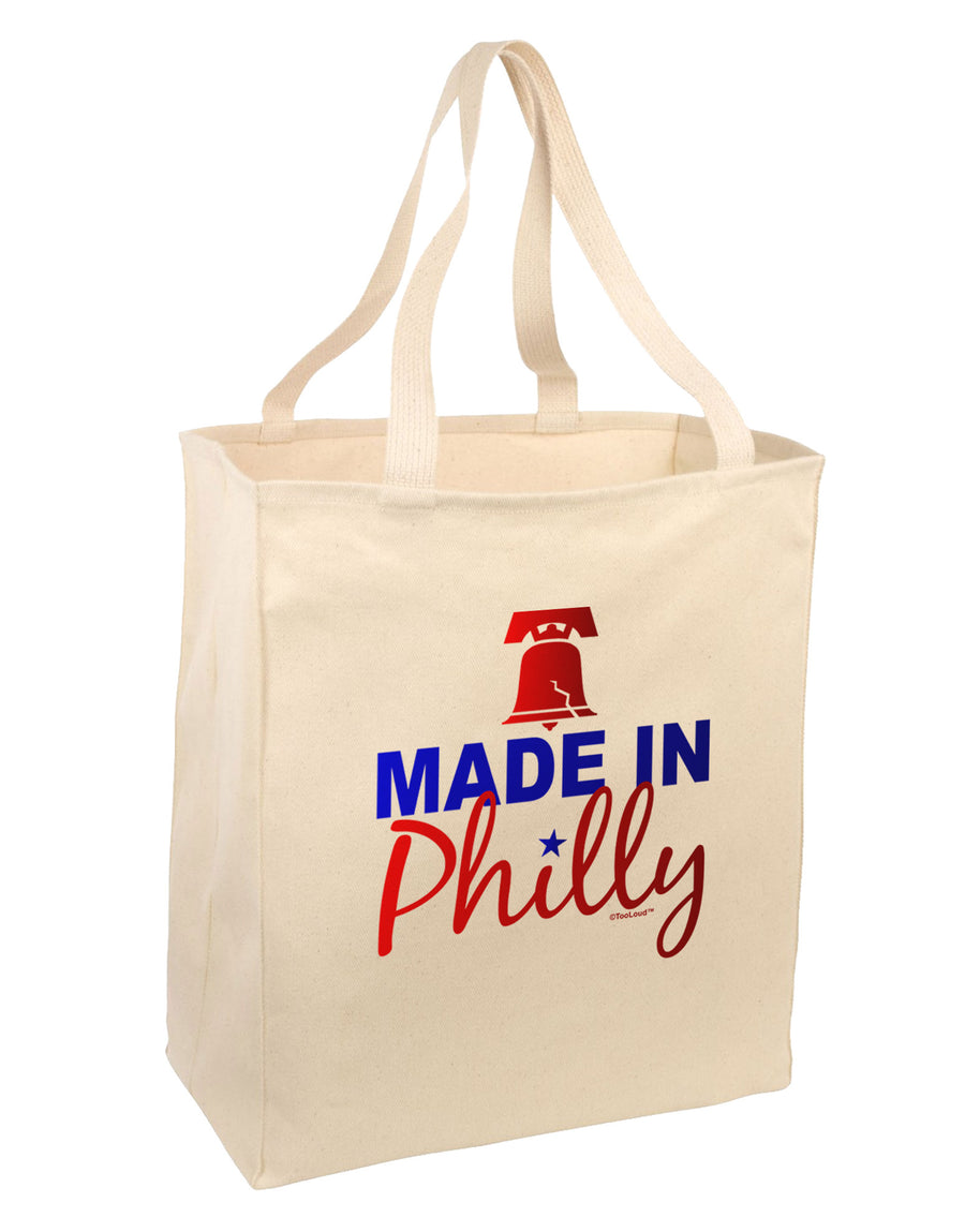 Made In Philly Large Grocery Tote Bag-Grocery Tote-TooLoud-Natural-Large-Davson Sales