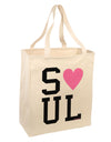 Matching Soulmate Design - Soul - Pink Large Grocery Tote Bag by TooLoud-Grocery Tote-TooLoud-Natural-Large-Davson Sales