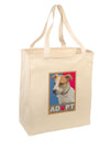 Adopt Cute Puppy Cat Adoption Large Grocery Tote Bag-Grocery Tote-TooLoud-Natural-Large-Davson Sales