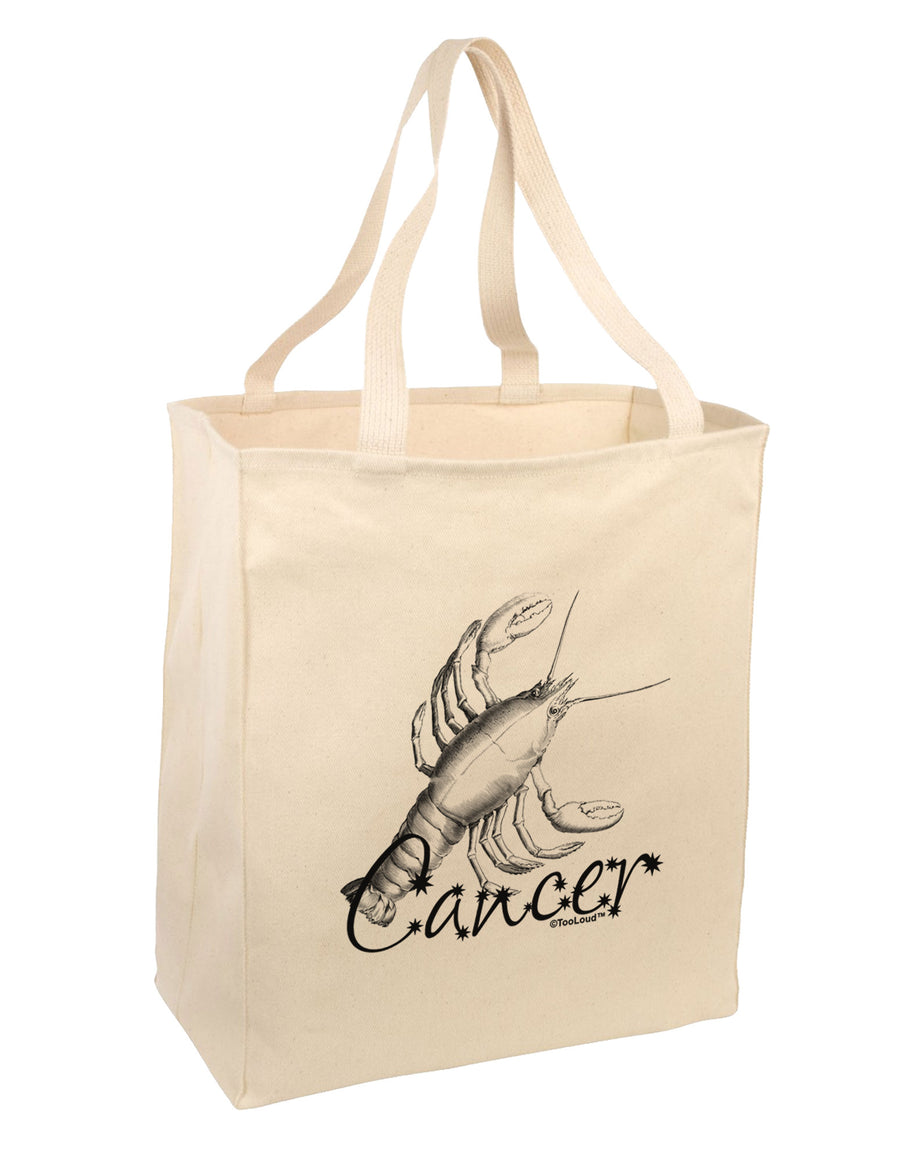 Cancer Illustration Large Grocery Tote Bag-Grocery Tote-TooLoud-Natural-Large-Davson Sales