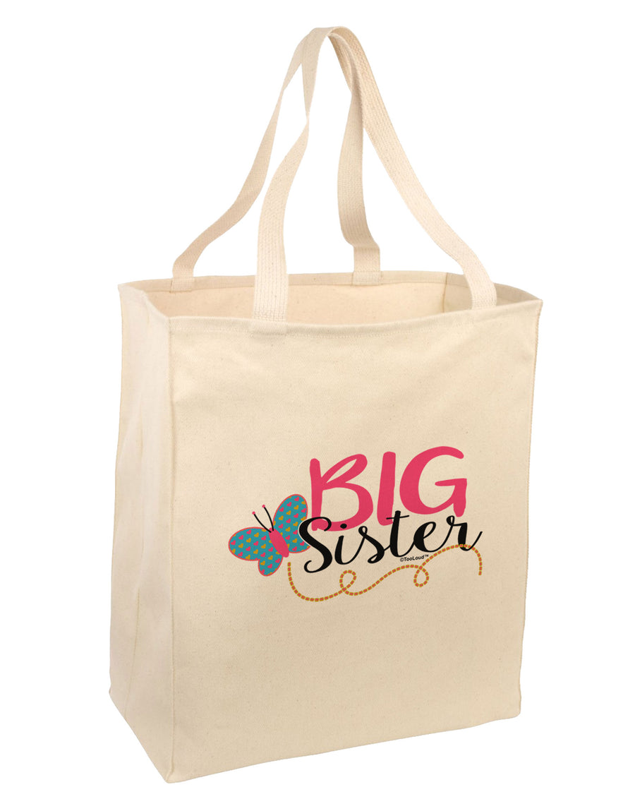 Big Sister Large Grocery Tote Bag-Natural-Grocery Tote-TooLoud-Natural-Large-Davson Sales