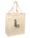 Kimmy the Zombie Girl Large Grocery Tote Bag-Grocery Tote-TooLoud-Natural-Large-Davson Sales