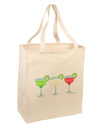 Margaritas - Mexican Flag Colors - Cinco de Mayo Large Grocery Tote Bag by TooLoud-Grocery Tote-TooLoud-Natural-Large-Davson Sales