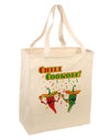 Chili Cookoff! Chile Peppers Large Grocery Tote Bag-Grocery Tote-TooLoud-Natural-Large-Davson Sales