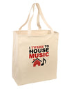 Twerk To House Large Grocery Tote Bag-Grocery Tote-TooLoud-Natural-Large-Davson Sales