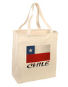 Chile Flag Large Grocery Tote Bag-Grocery Tote-TooLoud-Natural-Large-Davson Sales