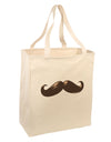 Big Brown Mustache Large Grocery Tote Bag-Grocery Tote-TooLoud-Natural-Large-Davson Sales