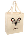 Aries Symbol Large Grocery Tote Bag-Grocery Tote-TooLoud-Natural-Large-Davson Sales