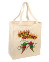 Cowboy Chili Cookoff Large Grocery Tote Bag-Grocery Tote-TooLoud-Natural-Large-Davson Sales