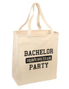 Bachelor Party Drinking Team - Distressed Large Grocery Tote Bag-Grocery Tote-TooLoud-Natural-Large-Davson Sales