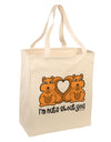 Cute Squirrels - I'm Nuts About You Large Grocery Tote Bag by TooLoud-Grocery Tote-TooLoud-Natural-Large-Davson Sales