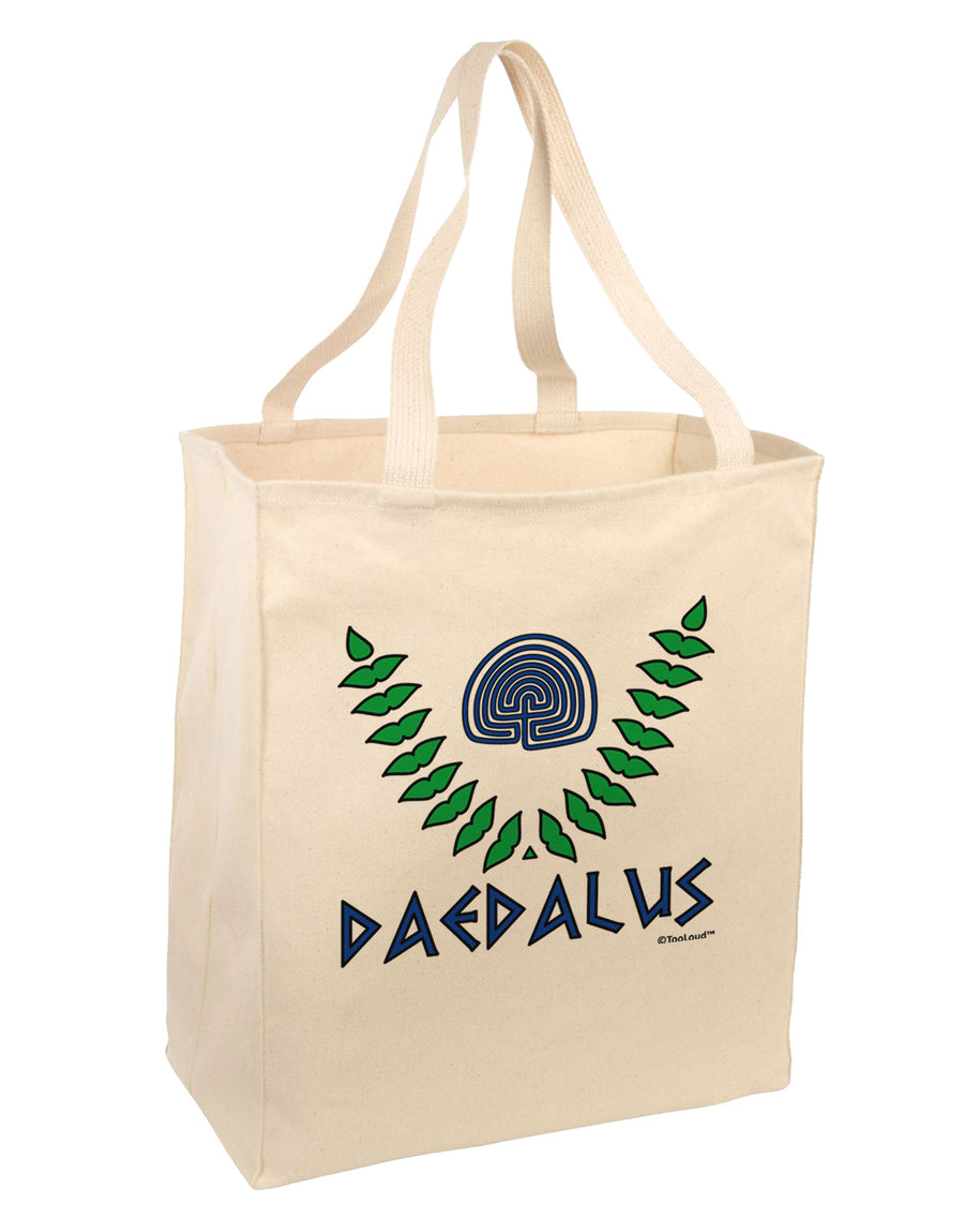 Labyrinth - Daedalus - Greek Mythology Color Large Grocery Tote Bag by TooLoud-Grocery Tote-TooLoud-Natural-Large-Davson Sales