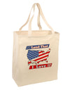 Land That I Love USA Large Grocery Tote Bag-Grocery Tote-TooLoud-Natural-Large-Davson Sales