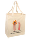 It's All Fun and Games - Wiener Large Grocery Tote Bag by TooLoud-Grocery Tote-TooLoud-Natural-Large-Davson Sales