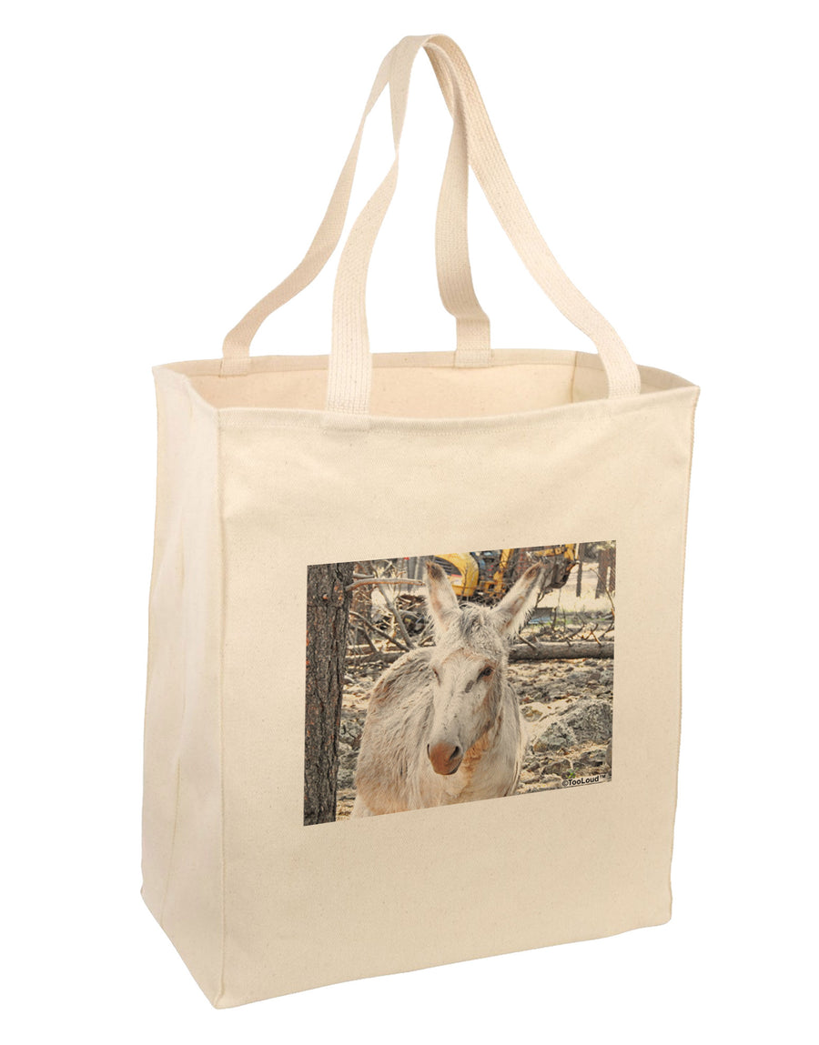 Troubled Burro Large Grocery Tote Bag-Natural-Grocery Tote-TooLoud-Natural-Large-Davson Sales