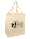 K Text Bubble Large Grocery Tote Bag-Grocery Tote-TooLoud-Natural-Large-Davson Sales