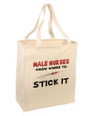 Male Nurses - Stick It Large Grocery Tote Bag-Grocery Tote-TooLoud-Natural-Large-Davson Sales