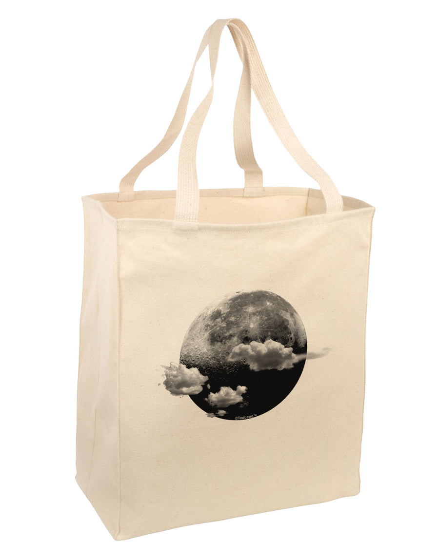 Moon Dream Earth Large Grocery Tote Bag-Grocery Tote-TooLoud-Natural-Large-Davson Sales