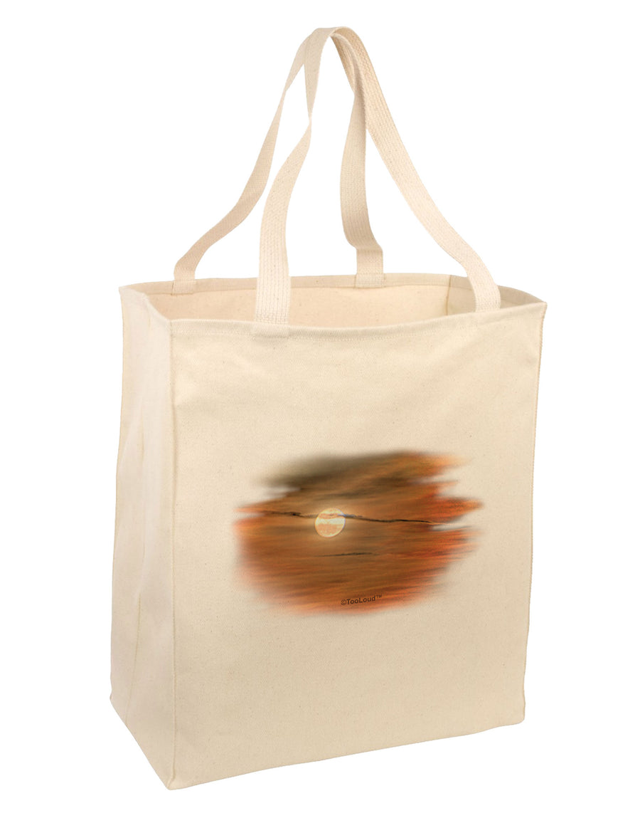 Hazy Moon Large Grocery Tote Bag-Natural-Grocery Tote-TooLoud-Natural-Large-Davson Sales