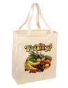 Fruity Fruit Basket 2 Large Grocery Tote Bag-Grocery Tote-TooLoud-Natural-Large-Davson Sales