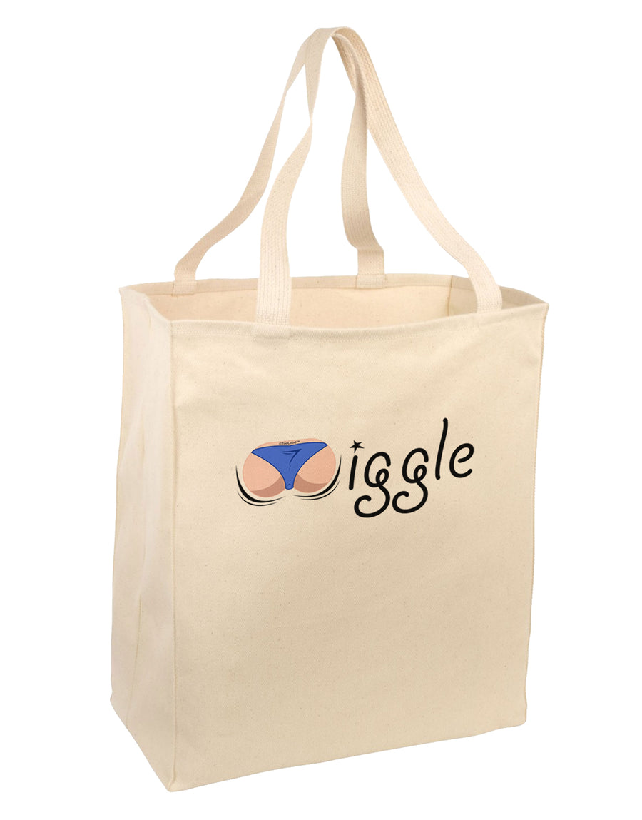 Wiggle - Twerk Light Large Grocery Tote Bag-Grocery Tote-TooLoud-Natural-Large-Davson Sales