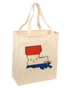 New Orleans Louisiana Flag Large Grocery Tote Bag-Grocery Tote-TooLoud-Natural-Large-Davson Sales