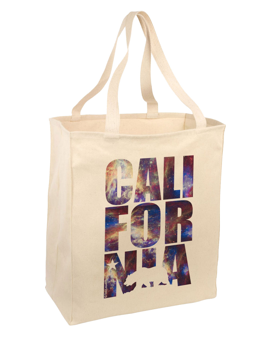 California Republic Design - Space Nebula Print Large Grocery Tote Bag by TooLoud-Grocery Tote-TooLoud-Natural-Large-Davson Sales