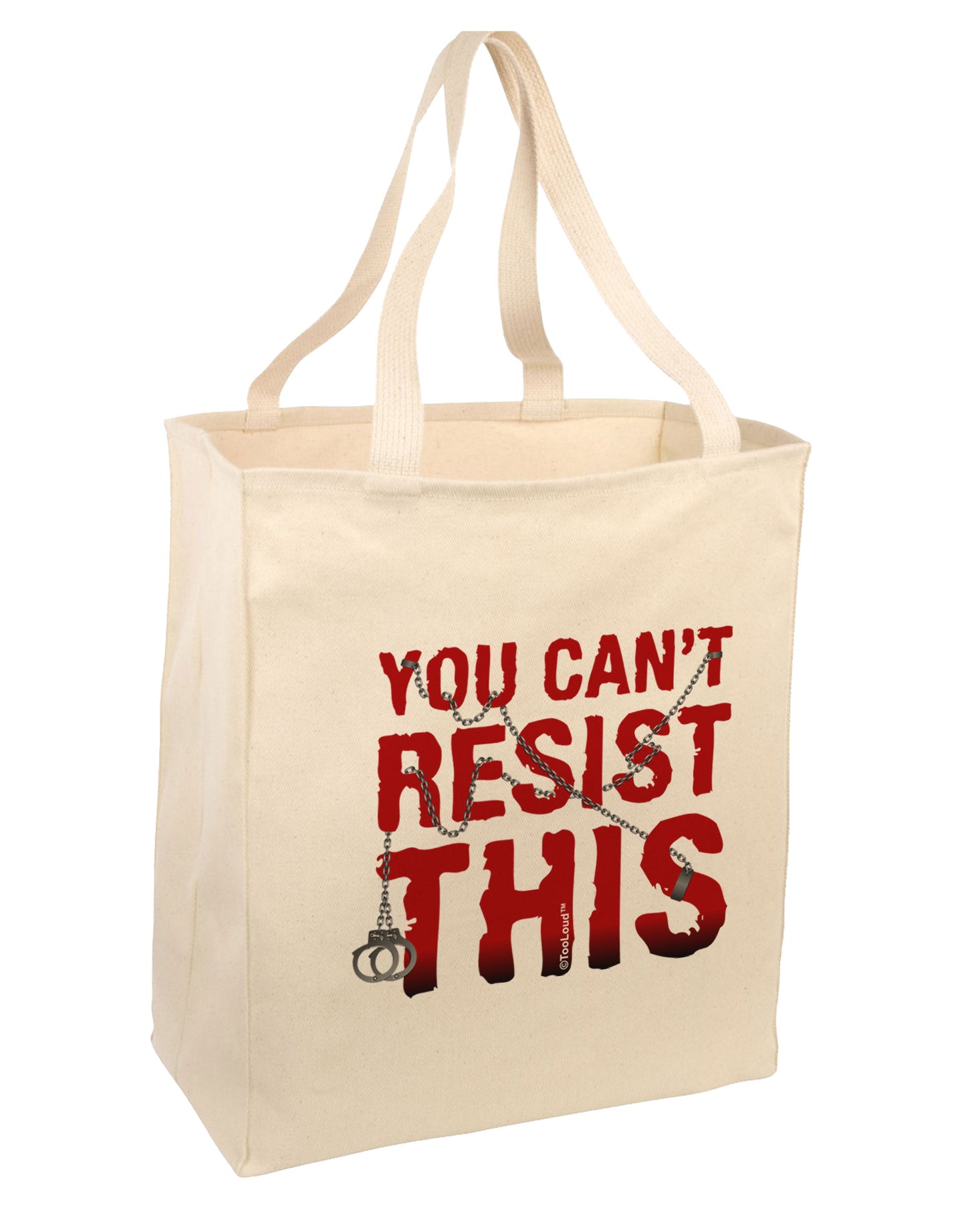 You Can't Resist This Large Grocery Tote Bag-Natural-Grocery Tote-TooLoud-Natural-Large-Davson Sales