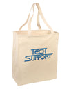 Tech Support Logo Large Grocery Tote Bag by TooLoud-Grocery Tote-TooLoud-Natural-Large-Davson Sales