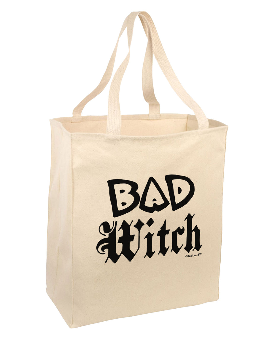 Bad Witch Large Grocery Tote Bag-Grocery Tote-TooLoud-Natural-Large-Davson Sales