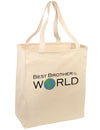 Best Brother in the World Large Grocery Tote Bag-Grocery Tote-TooLoud-Natural-Large-Davson Sales