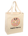 Doughnut - Doughnut Forget Me Large Grocery Tote Bag-Grocery Tote-TooLoud-Natural-Large-Davson Sales