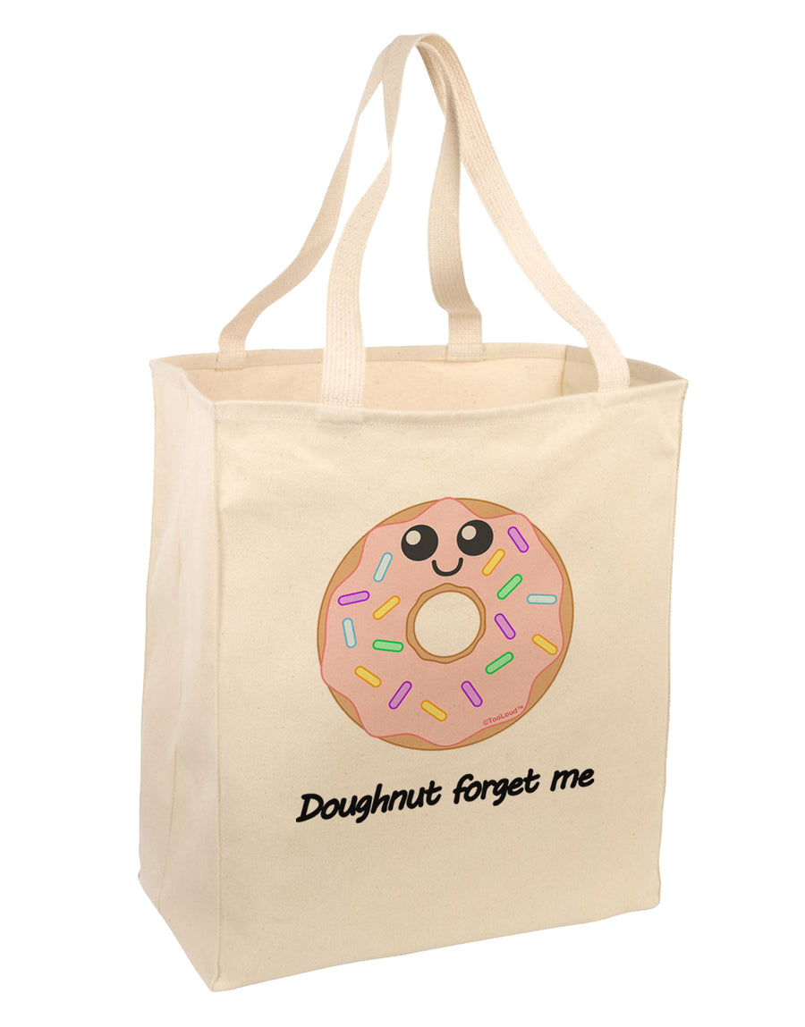 Doughnut - Doughnut Forget Me Large Grocery Tote Bag-Grocery Tote-TooLoud-Natural-Large-Davson Sales