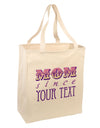 Personalized Mom Since ___ Large Grocery Tote Bag-Grocery Tote-TooLoud-Natural-Large-Davson Sales