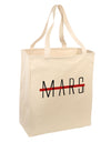 Planet Mars Text Only Large Grocery Tote Bag-Grocery Tote-TooLoud-Natural-Large-Davson Sales