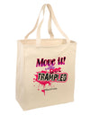 Move It Or Get Trampled Large Grocery Tote Bag-Grocery Tote-TooLoud-Natural-Large-Davson Sales