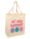 Lil' Egg Hunter - Easter - Pink Large Grocery Tote Bag by TooLoud-Grocery Tote-TooLoud-Natural-Large-Davson Sales