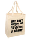 Witches and Candy Large Grocery Tote Bag-Grocery Tote-TooLoud-Natural-Large-Davson Sales