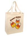 Cute Kawaii Candy Corn Halloween Large Grocery Tote Bag-Grocery Tote-TooLoud-Natural-Large-Davson Sales