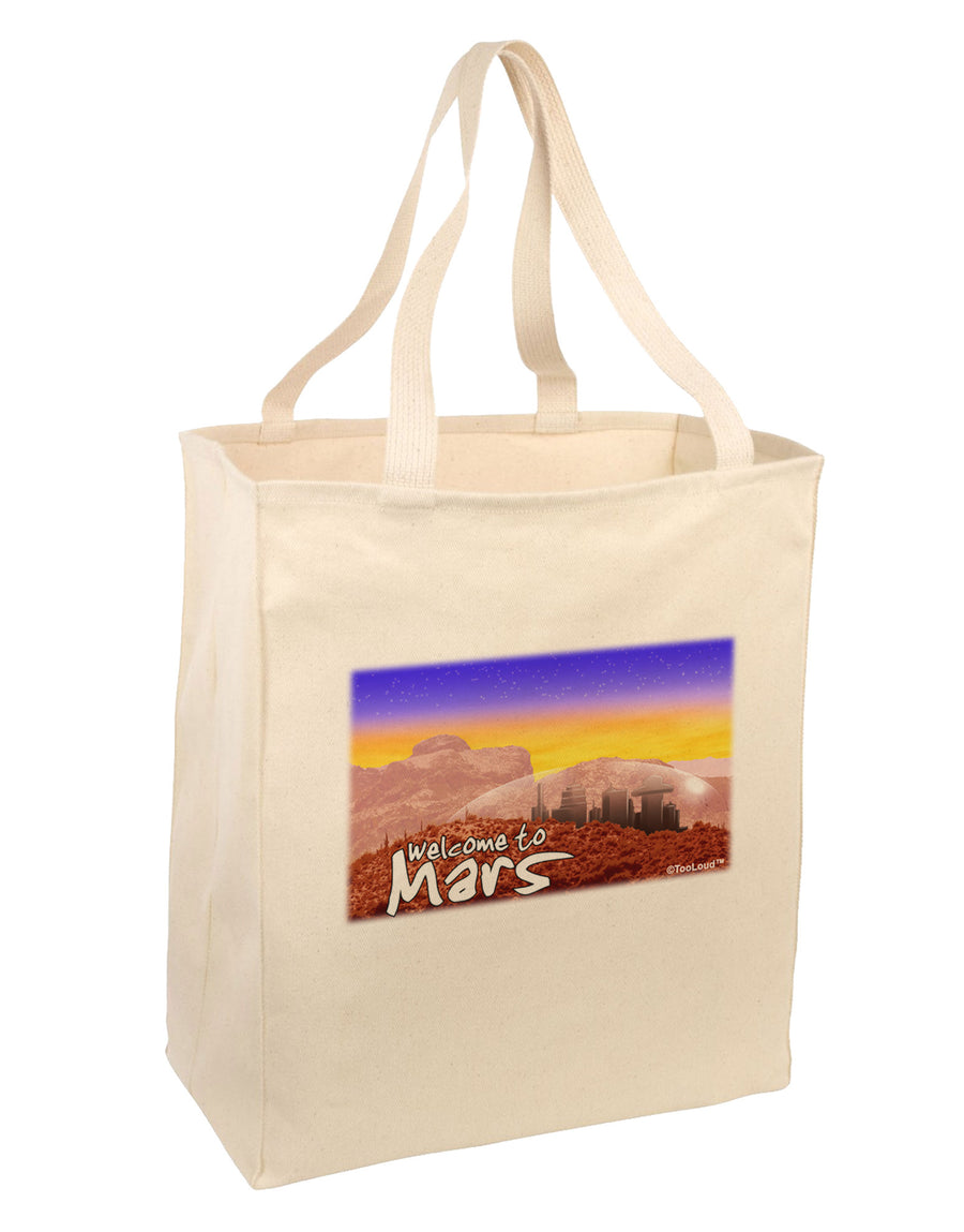 Welcome to Mars Large Grocery Tote Bag-Grocery Tote-TooLoud-Natural-Large-Davson Sales