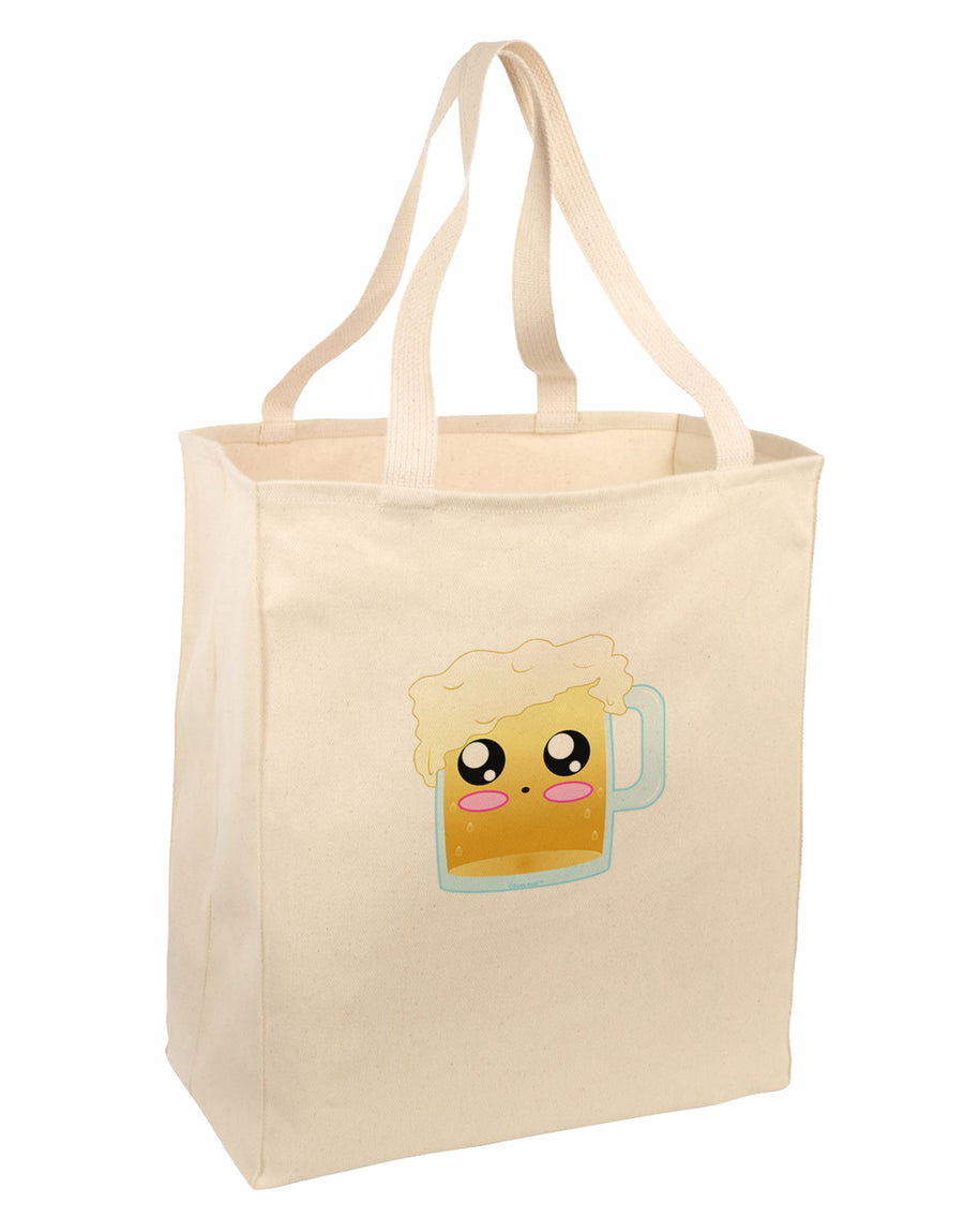 Draft the cute Beer Large Grocery Tote Bag-Grocery Tote-TooLoud-Natural-Large-Davson Sales